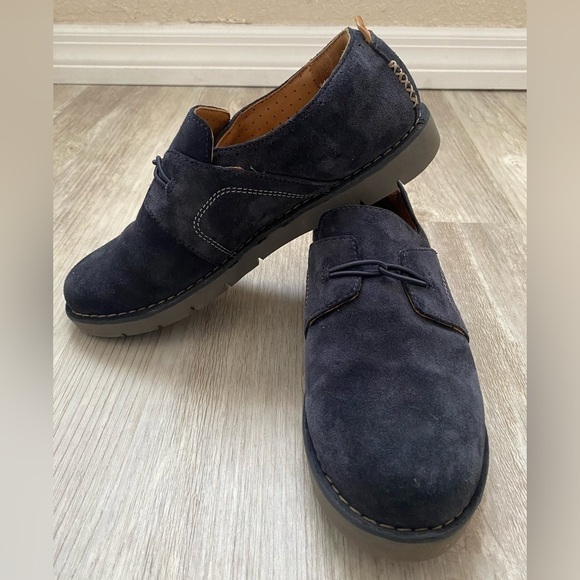 Clarks Shoes - Clarks | Un Ava Gray Blue Suede Leather Loafers Shoes Mocs | Women’s 8.5